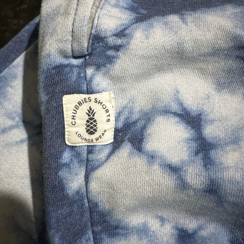 Chubbies Navy and White Tie-Dye pants